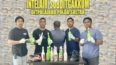 Gunakan Bahan Peledak, Ditpolairud Polda Sultra Bekuk Nelayan di Perairan Pulau Bokori