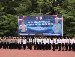 Operasi Patuh Anoa 2025 Dimulai, 324 Personel Gabungan Diterjunkan