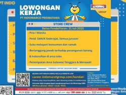 Lowongan Kerja Posisi Crew Store di Indomaret, Berikut Syarat dan Area Penempatannya