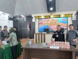 Kejari Konawe Terima Pembayaran Denda Rp2 Miliar dari Terpidana Kasus Illegal Mining