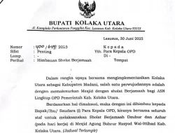 ASN di Kolaka Utara Diimbau Sholat Dzuhur dan Ashar Berjamaah serta Ikut Pengajian Rutin