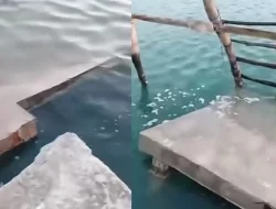 Dermaga di Desa Bangko Muna Barat Tetiba Roboh, Disebutkan Telan Anggaran Rp3,3 Miliar