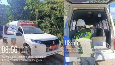 Ambulance Berlogo Pemkab Konsel Diduga Digunakan Mengangkut BBM Ilegal