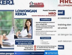 Lowongan Kerja Posisi HRD di Harita Supermarket Bahan Bangunan, Cek Kualifikasinya