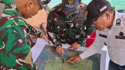 Lokasi Rencana Pembangunan Markas Ditinjau Wabup Konsel-Dangrup 5 Kopassus