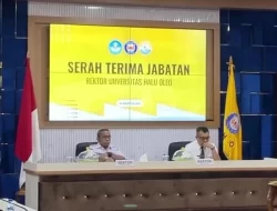 Sertijab Rektor, Prof Armid Siapkan Kabinet untuk Visi Membangun UHO