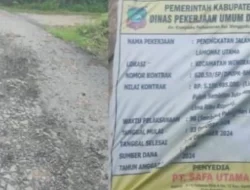 Belum Setahun Diperbaiki, Jalan di Lamonae Konut Kembali Rusak