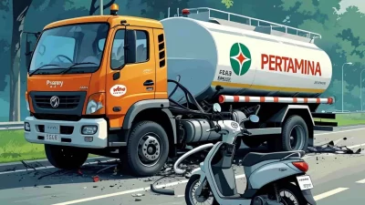 Pria di Konawe Tewas Terlindas Truk Tangki BBM