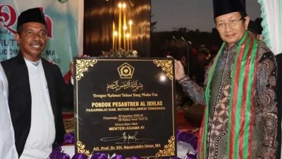 Ponpes Al-Ikhlas di Buton Diresmikan, Hadirkan Kombinasi Budaya Lokal dan Islam Universal