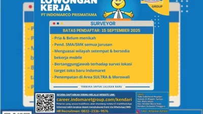 Indomaret Buka Rekrutmen Posisi Surveyor, Cek Area Penempatannya