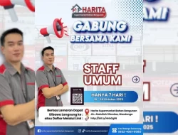 Harita Supermarket Bahan Bangunan Buka Rekrutmen Staff Umum, Simak Syaratnya