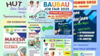 Siap-siap! Ada Ratusan Lowongan Kerja Dibuka di Baubau Job Fair 2025