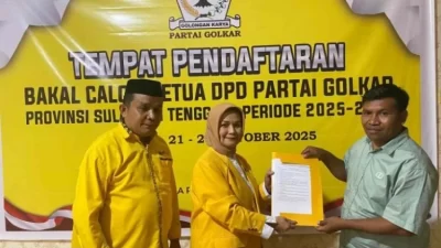 La Ode Darwin Jadi Pendaftar Pertama Bakal Calon Ketua Golkar Sultra