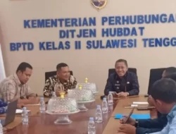Bupati Buton Utara Sampaikan Usulan Program ke BPTD Sultra