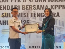 Pemkot Kendari Raih Penghargaan Kepatuhan Penyetoran Iuran Pegawai dari Taspen