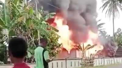 Sedang Memasak, Rumah Warga di Muna Ludes Dilalap Api